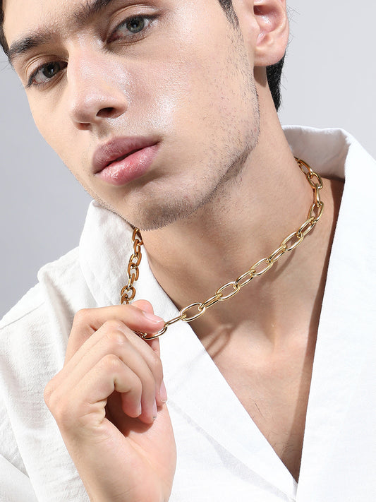 The Collar Link Chain Necklace - California Gold