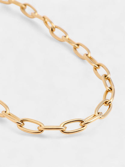 The Collar Link Chain Necklace - California Gold