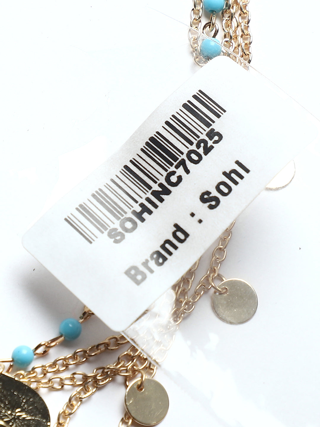 Gold-Plated Beads Beaded Layered Necklace