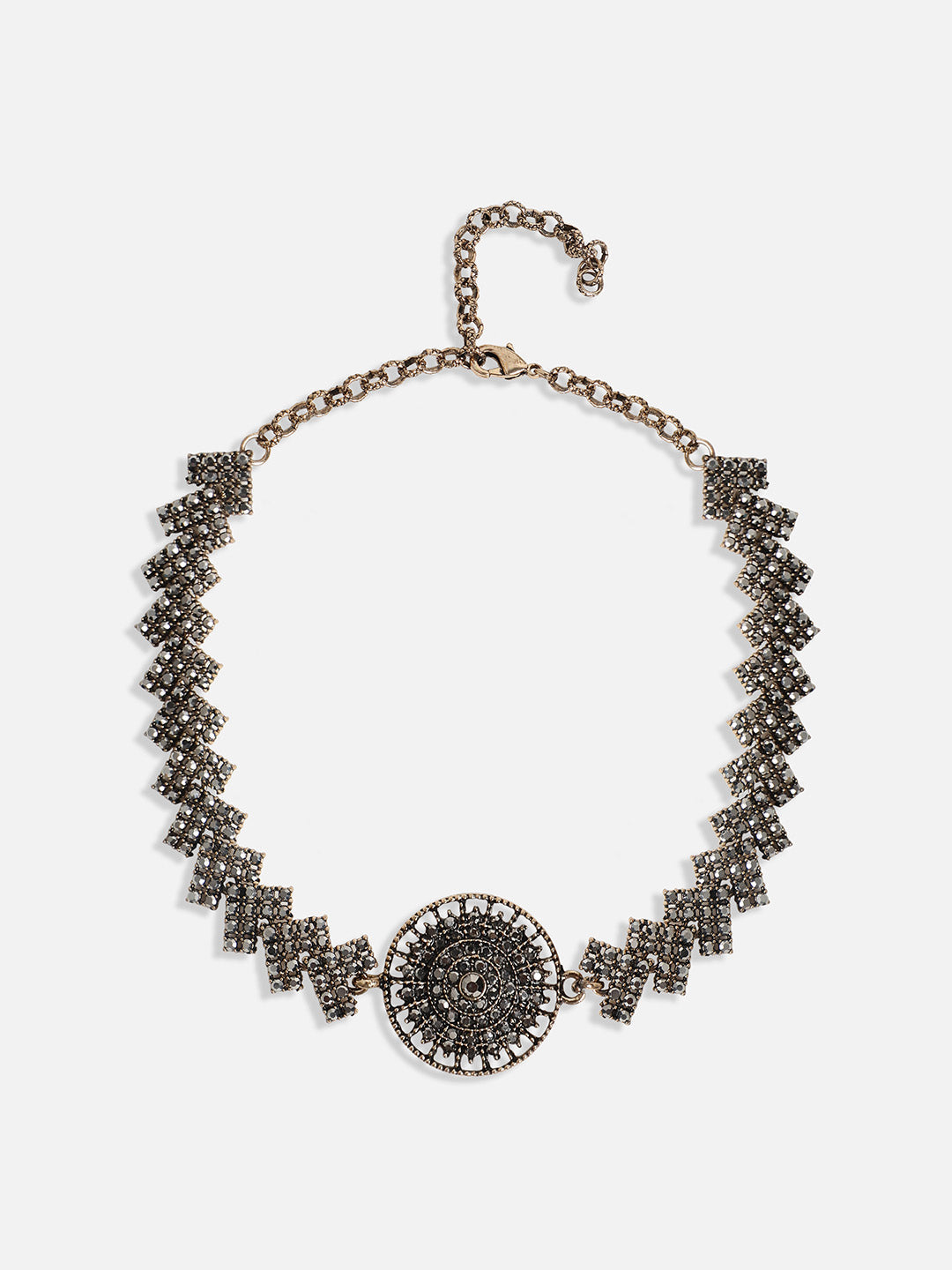 Gold-Plated Stone-Studded Jewellery Set