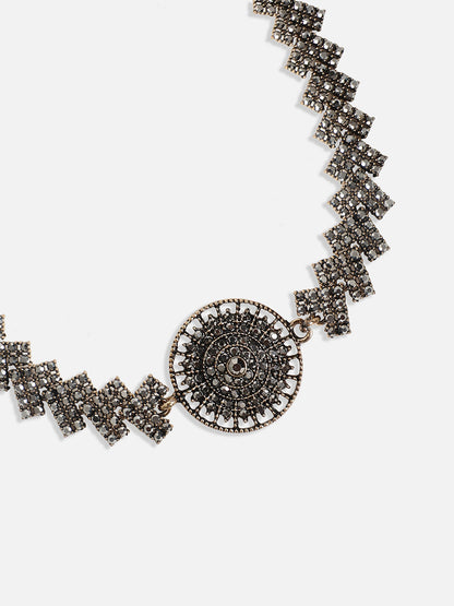 Gold-Plated Stone-Studded Jewellery Set