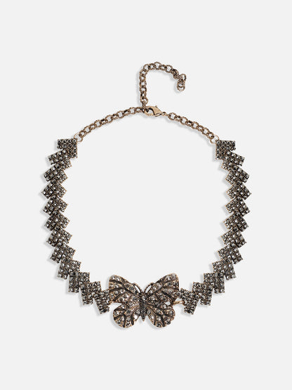 Gold-Plated Crystal-Studded Jewellery Set