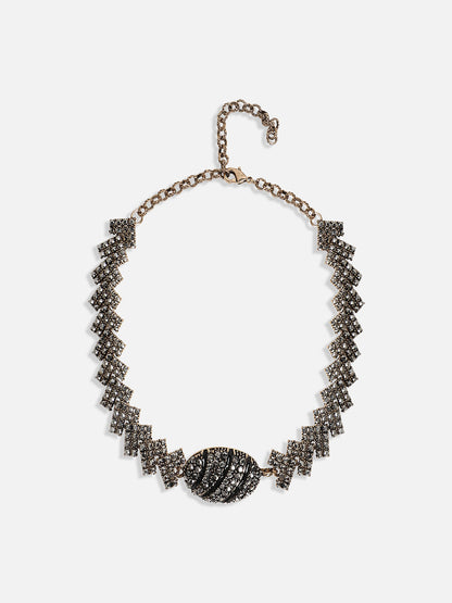 Gold-Plated Crystal-Studded Choker Jewellery Set