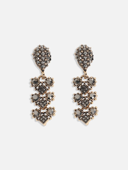 Gold-Plated Crystal-Studded Jewellery Set