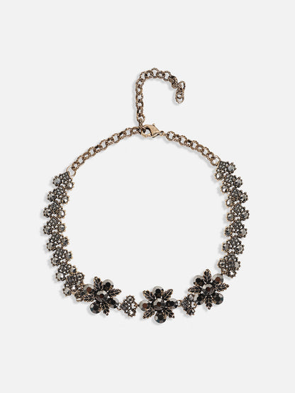 Gold-Plated Crystal-Studded Jewellery Set