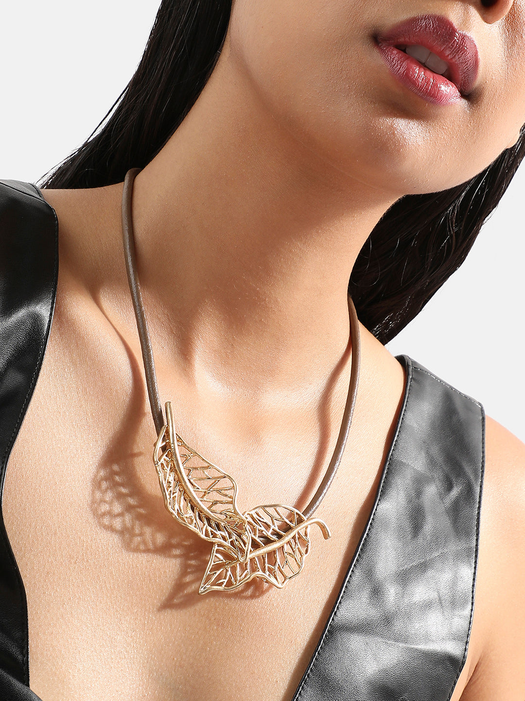Gold-Plated Statement Necklace