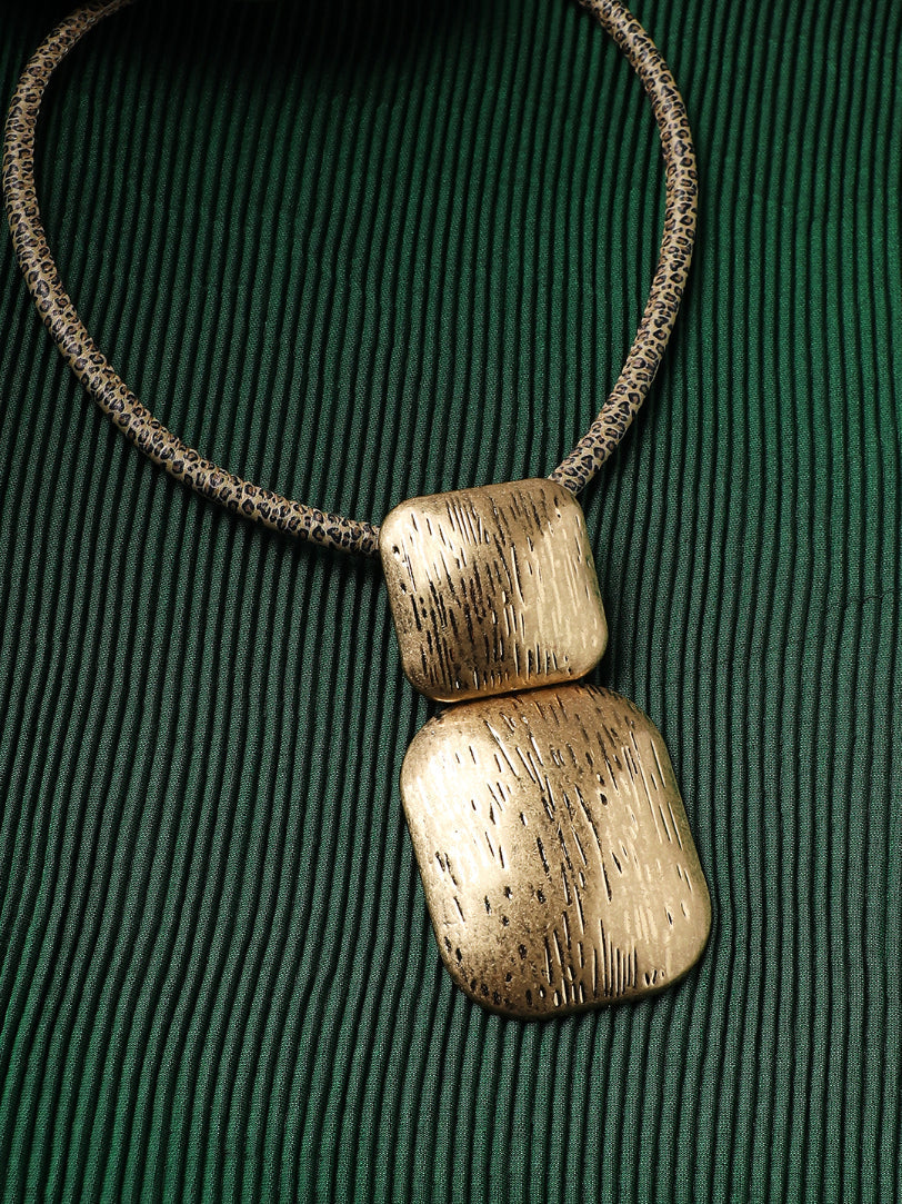 Gold-Plated Statement Necklace