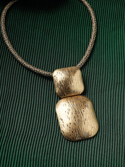 Gold-Plated Statement Necklace