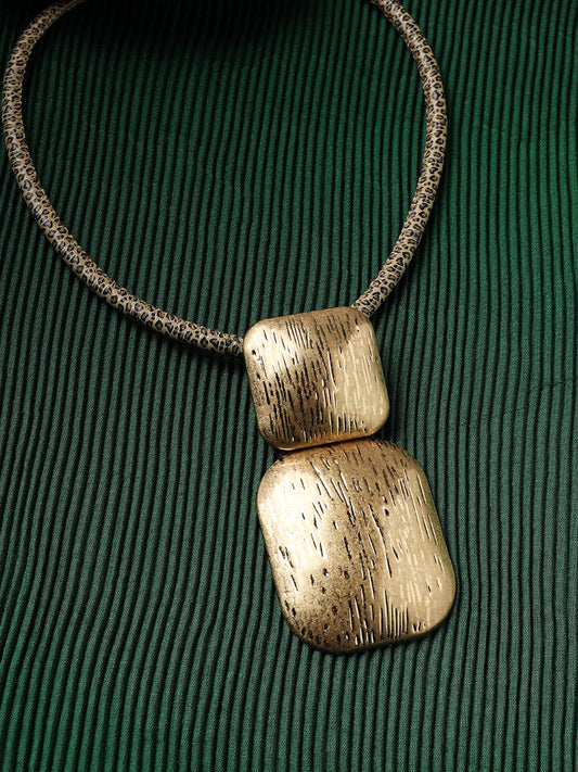 Gold-Plated Statement Necklace