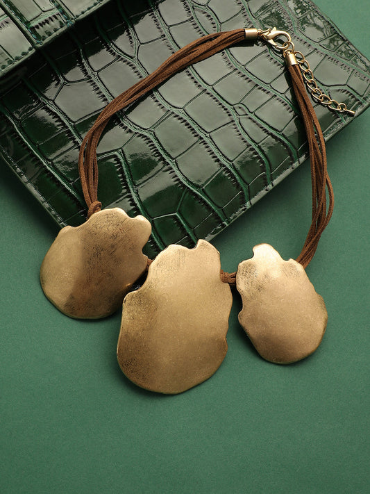 Gold-Plated Statement Necklace