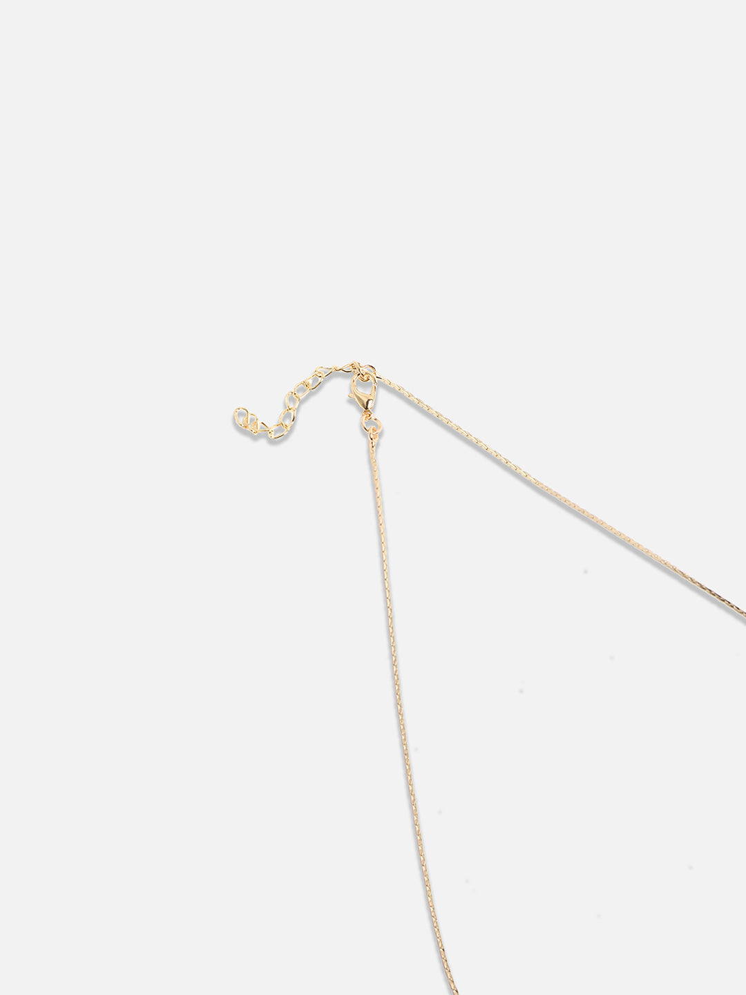 Gold-Plated Stone-Studded Necklace