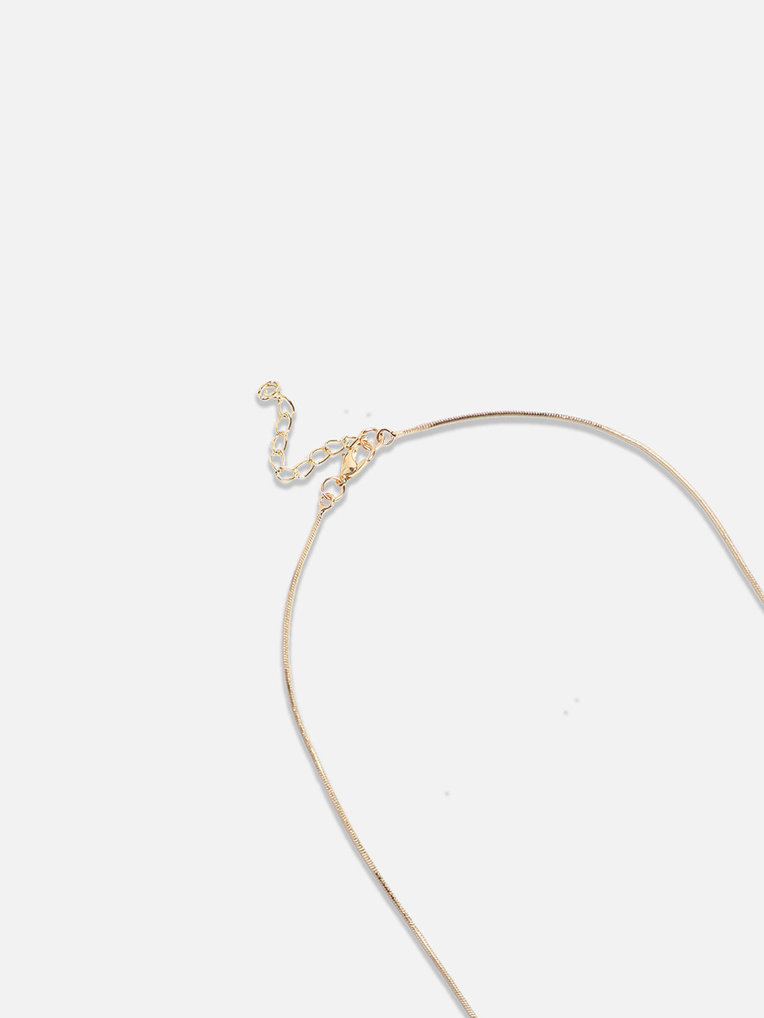 Gold-Plated Studded Designer Party Flower Drop Negligee Necklace