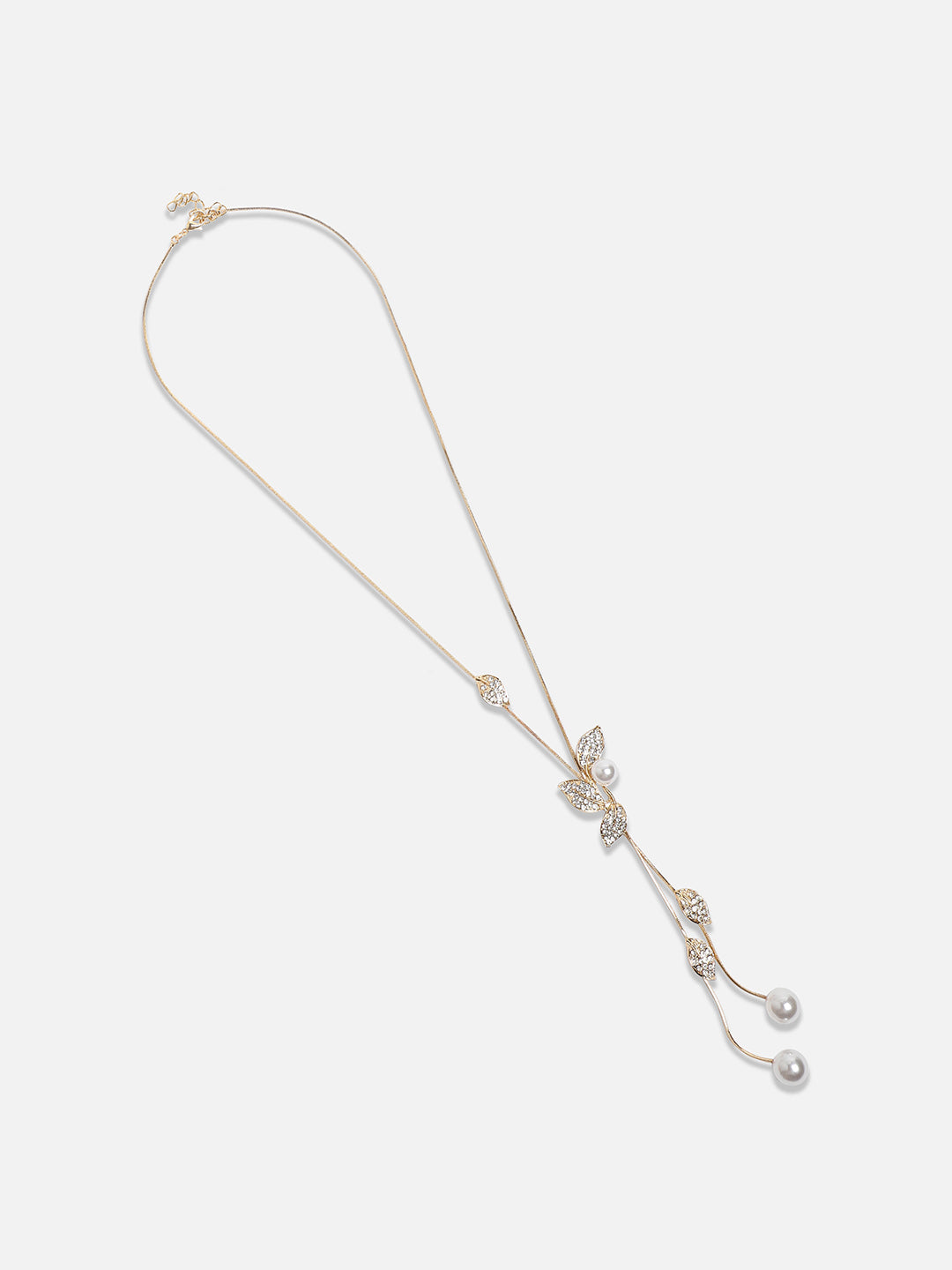 Gold-Plated Studded Necklace