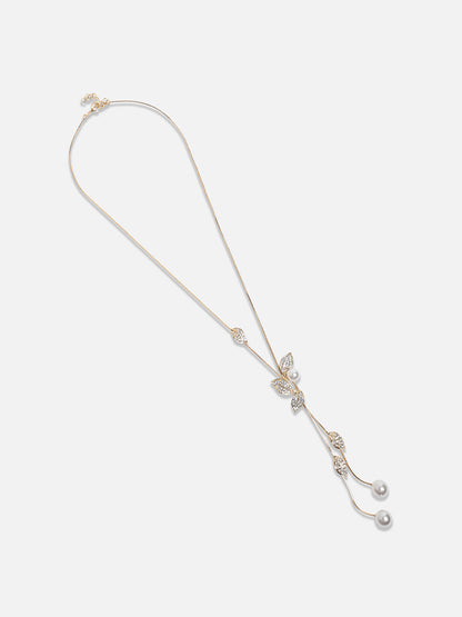 Gold-Plated Studded Necklace