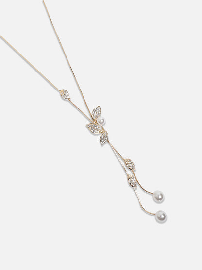 Gold-Plated Studded Necklace