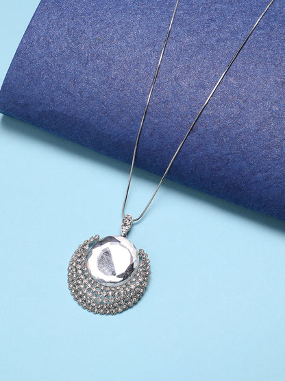 Silver-Plated Pendant With Chain
