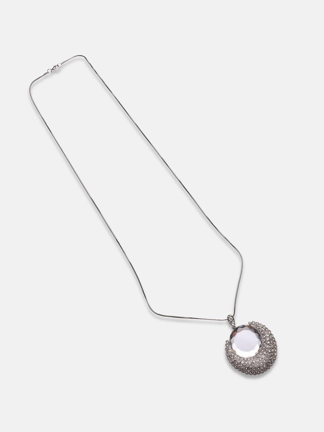 Silver-Plated Pendant With Chain