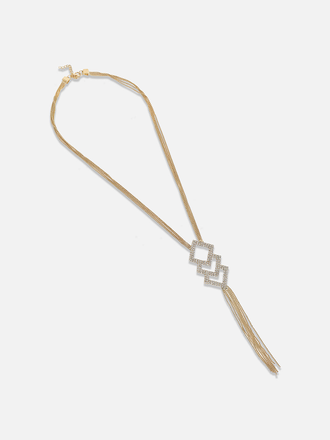 Gold Plated Stone Studded Chain