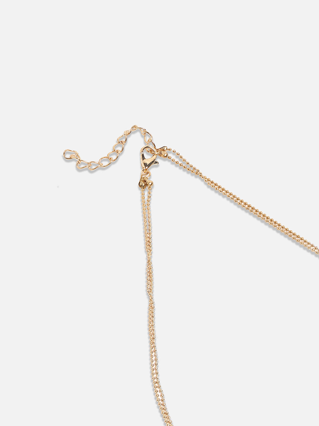 Gold-Plated Stone-Studded Necklace