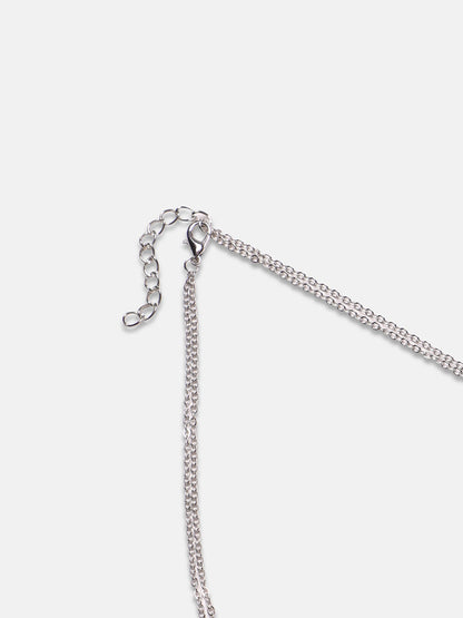 Artificial Stones Silver Plated Necklace