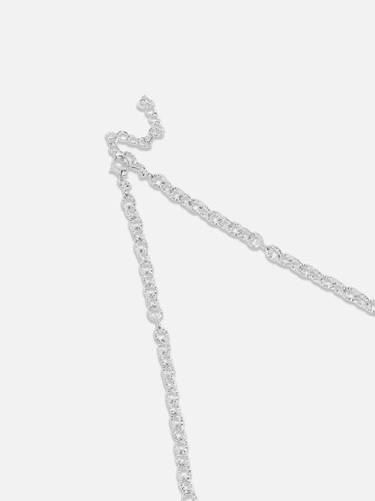 Silver Plated Stone Studded Necklace