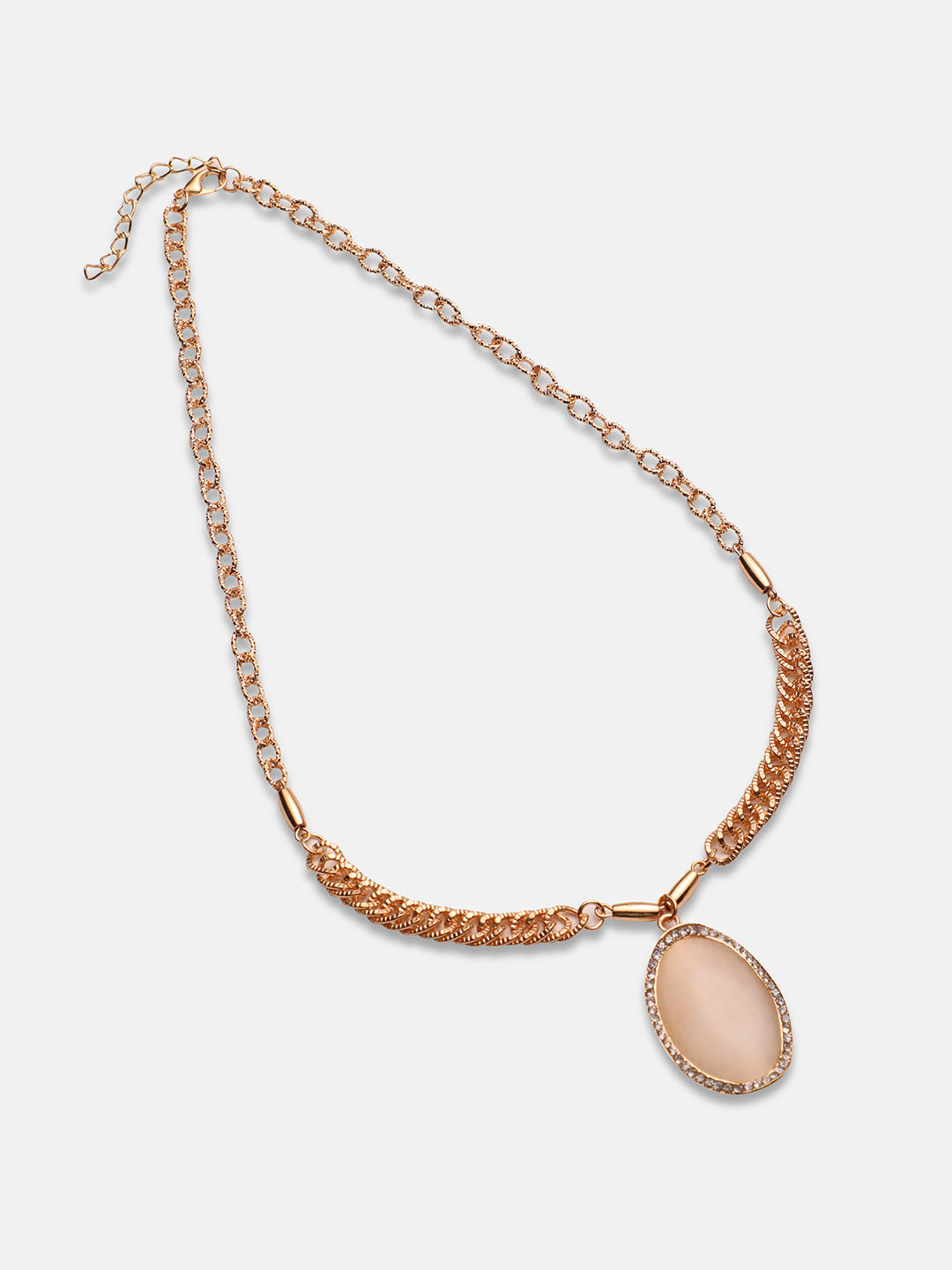 Artificial Stones Silver Plated Necklace