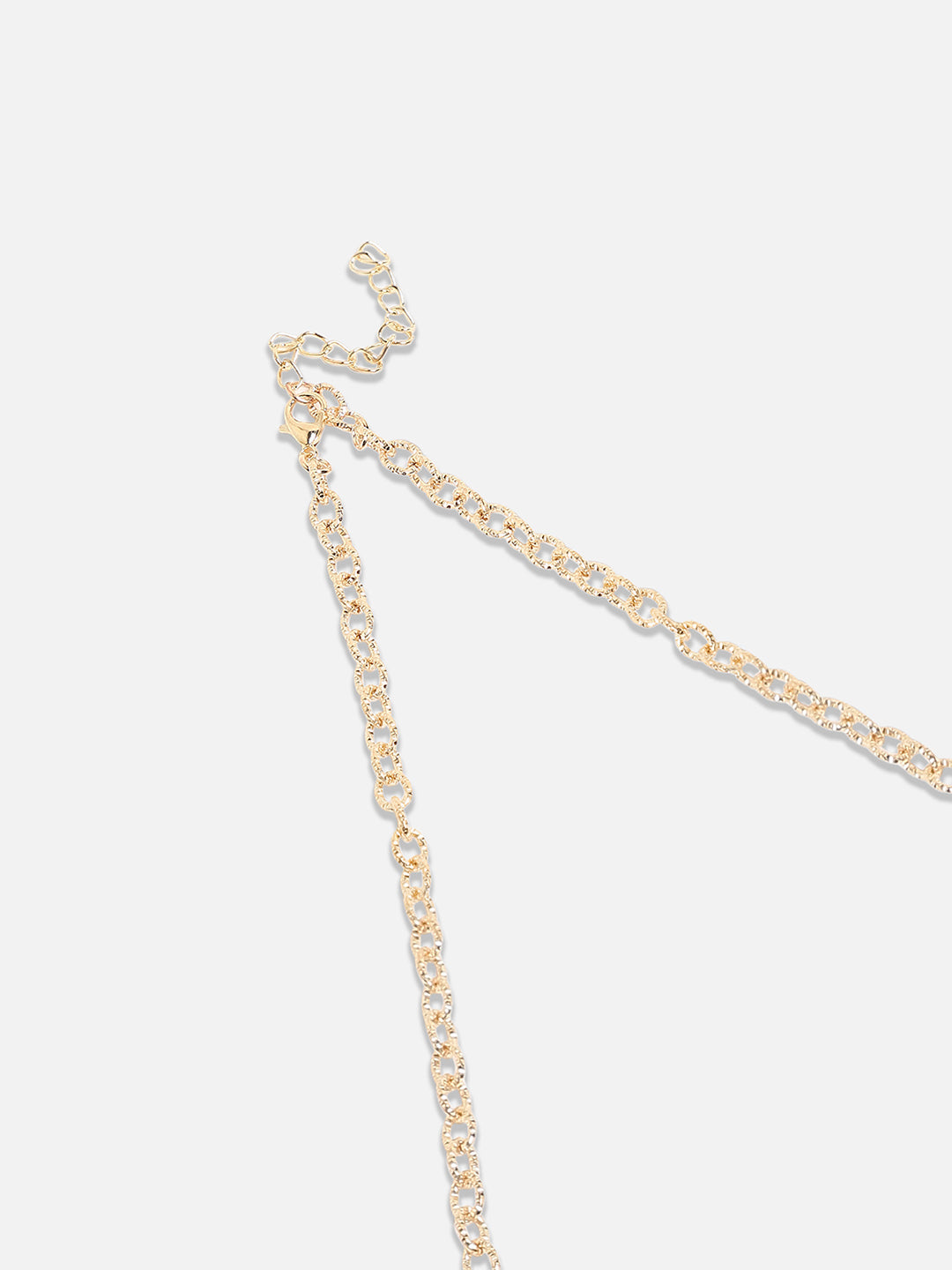 Gold-Plated Studded Necklace
