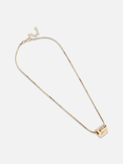 Gold-Plated Smile Collar Necklace