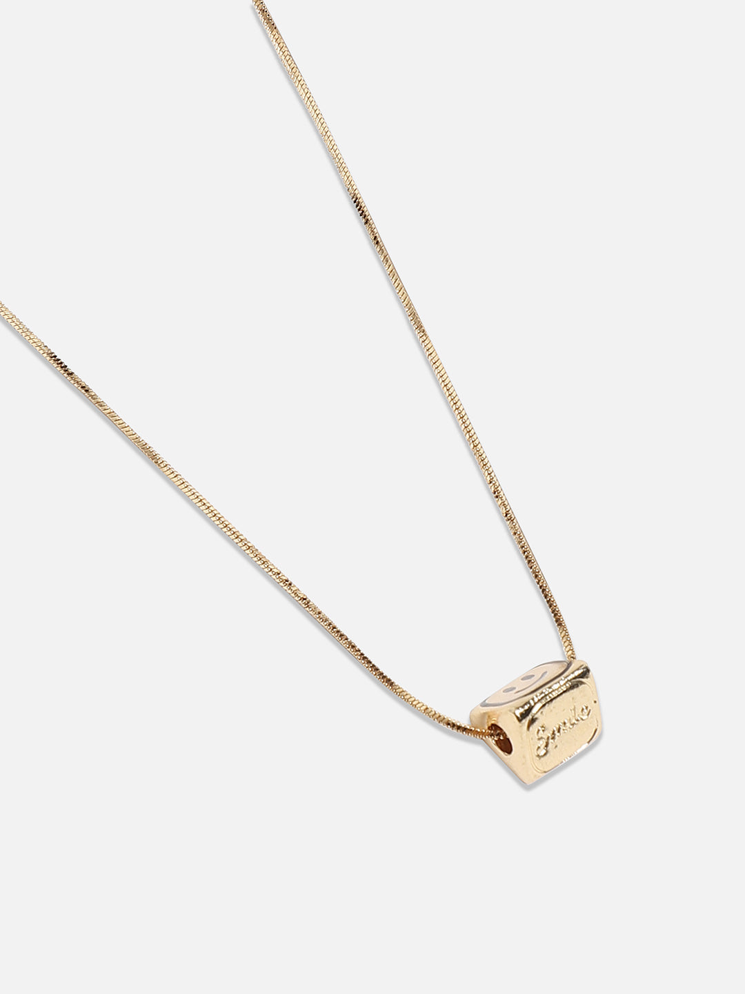 Gold-Plated Smile Collar Necklace