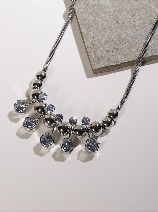 Silver-Plated Minimal Necklace
