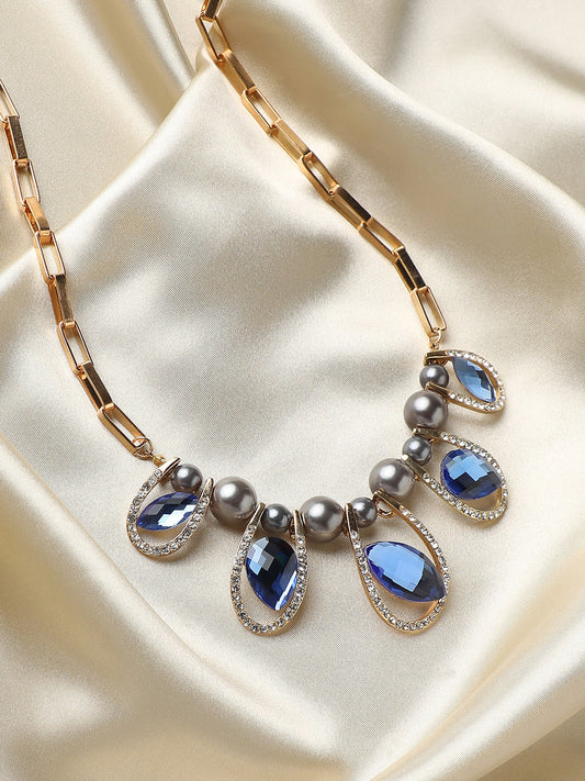 Silver-Plated Statement Necklace