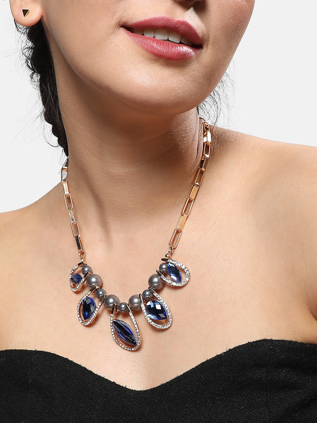 Silver-Plated Statement Necklace