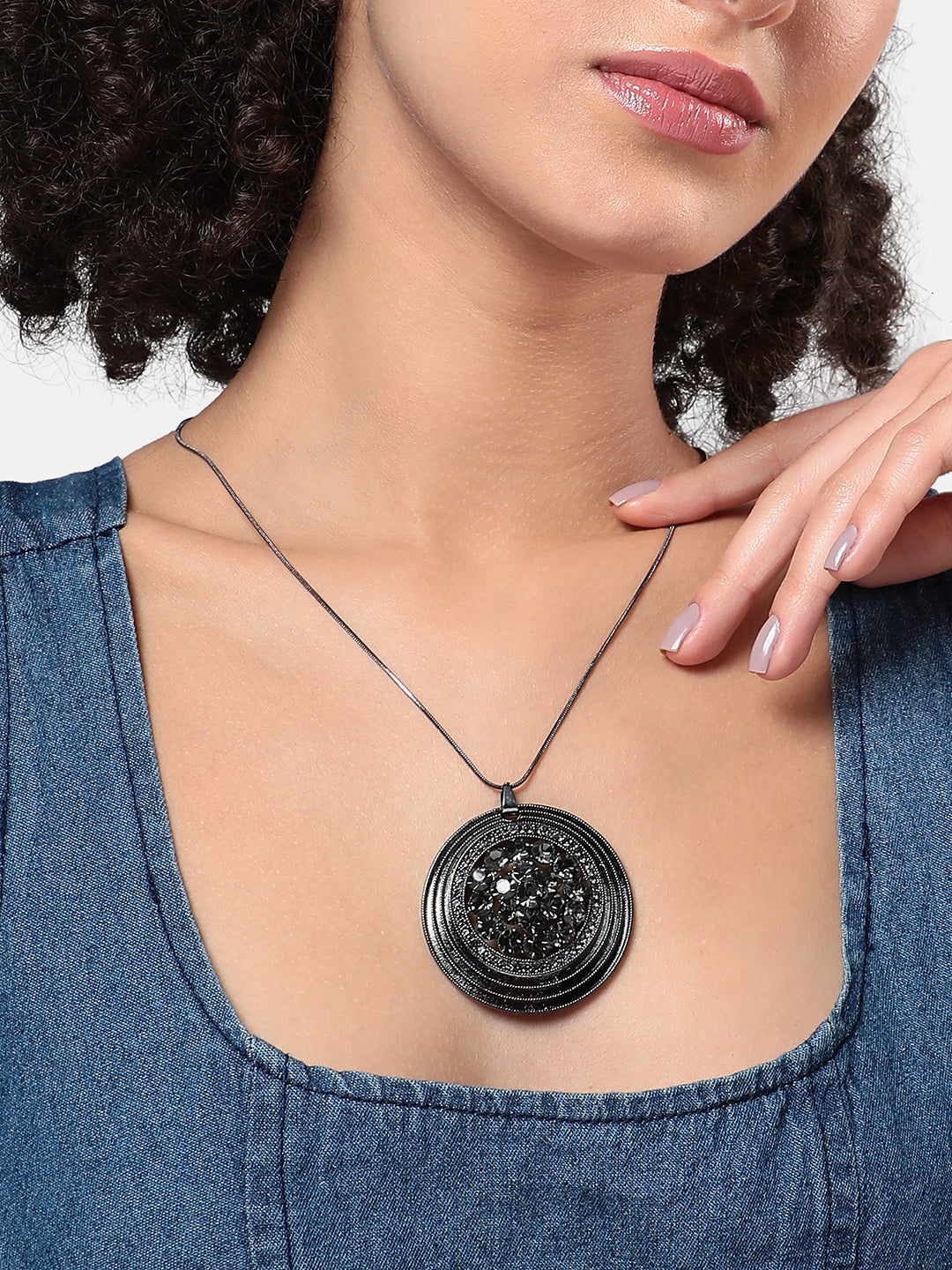 Silver Plated Chain with Pendant