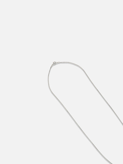 Silver-Plated Stone Studded Pendant Necklace With Tasseled Detail