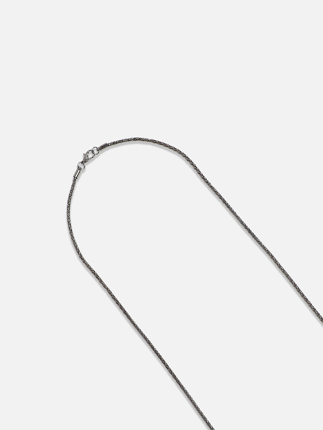 Silver-Plated Stone-Studded Necklace