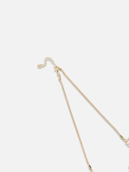 Silver-Plated Stone-Studded Necklace