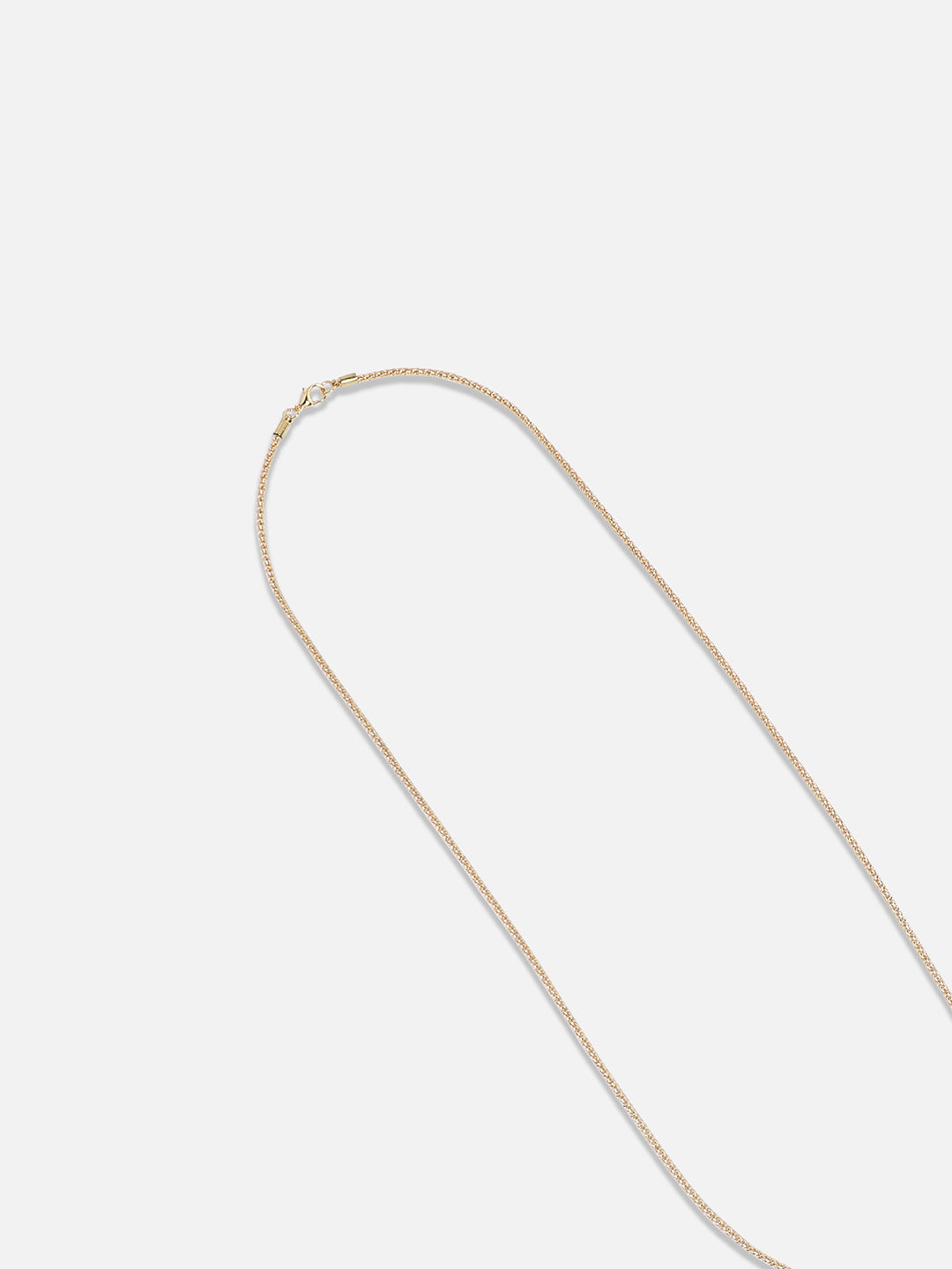 Gold-Plated Circular-Shaped Stones-Studded Pendants with Chains