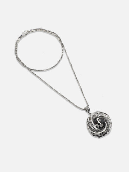 Silver-Plated Neck Chain with Pendant