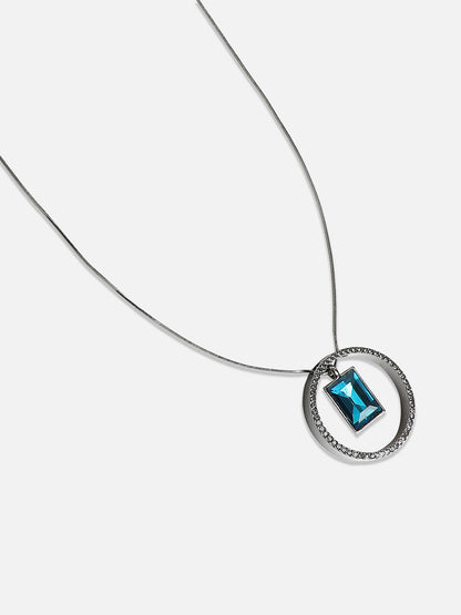 Silver-Plated Stone-Studded Necklace