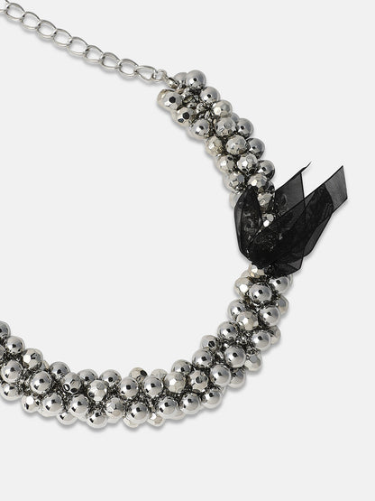 Women's The Sleigh Bell Collar Necklace - Antique Silver