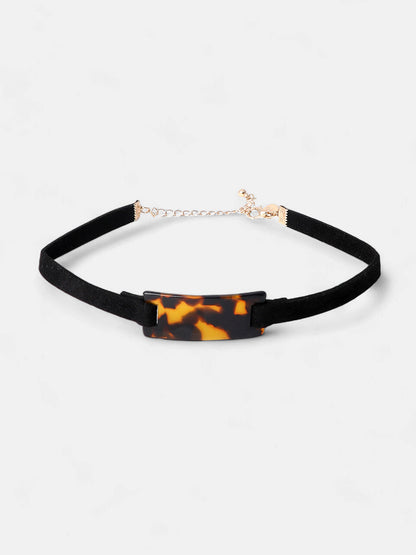 The Josie Multi-Layer Necklace - Onyx Black-SOHINC8837