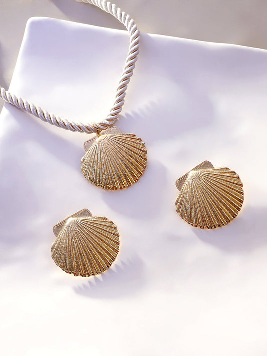 Women's The Seashell Jewellery Set - Ivory White