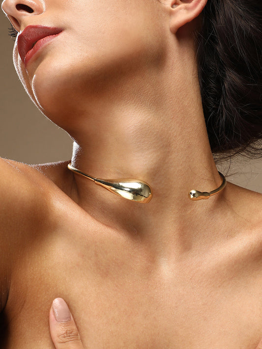 Women's The Drip Torque Necklace - California Gold