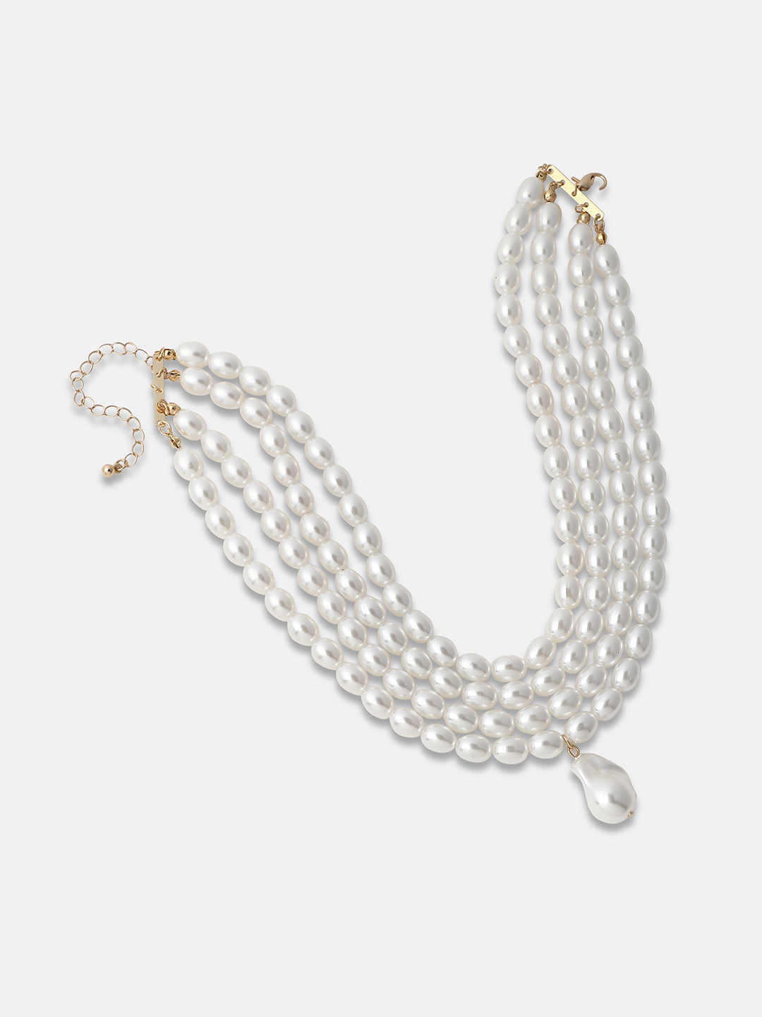 Women's The Medium Jackie Statement Necklace - Pearl White