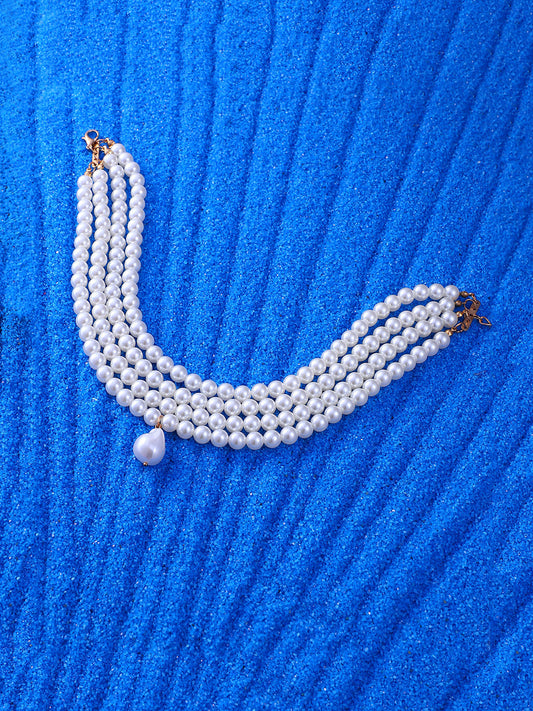 Women's The Small Jackie Statement Necklace - Pearl White
