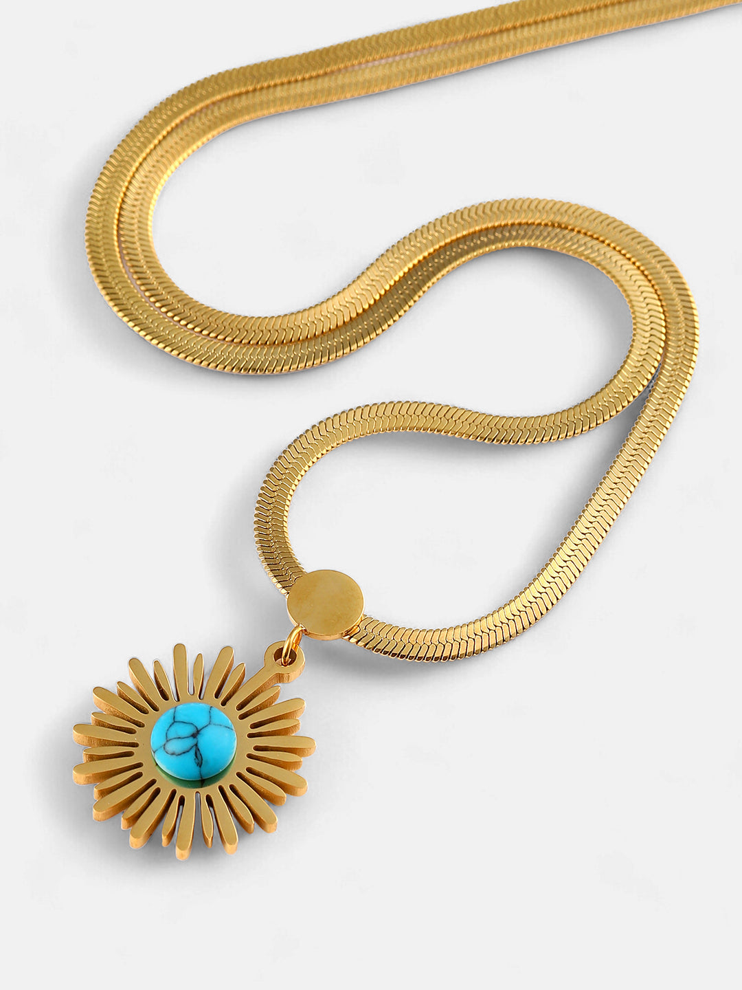 The Soleil Pendant Necklace - California Gold-SOHINC8845