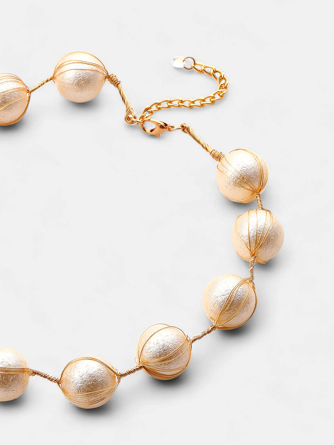 The Serendipity Collar Necklace - Champayne Gold-SOHINC8860
