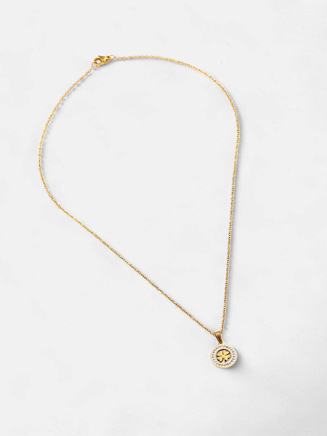 The Clover Pendant Necklace - California Gold-SOHINC8861
