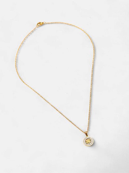 The Clover Pendant Necklace - California Gold-SOHINC8861