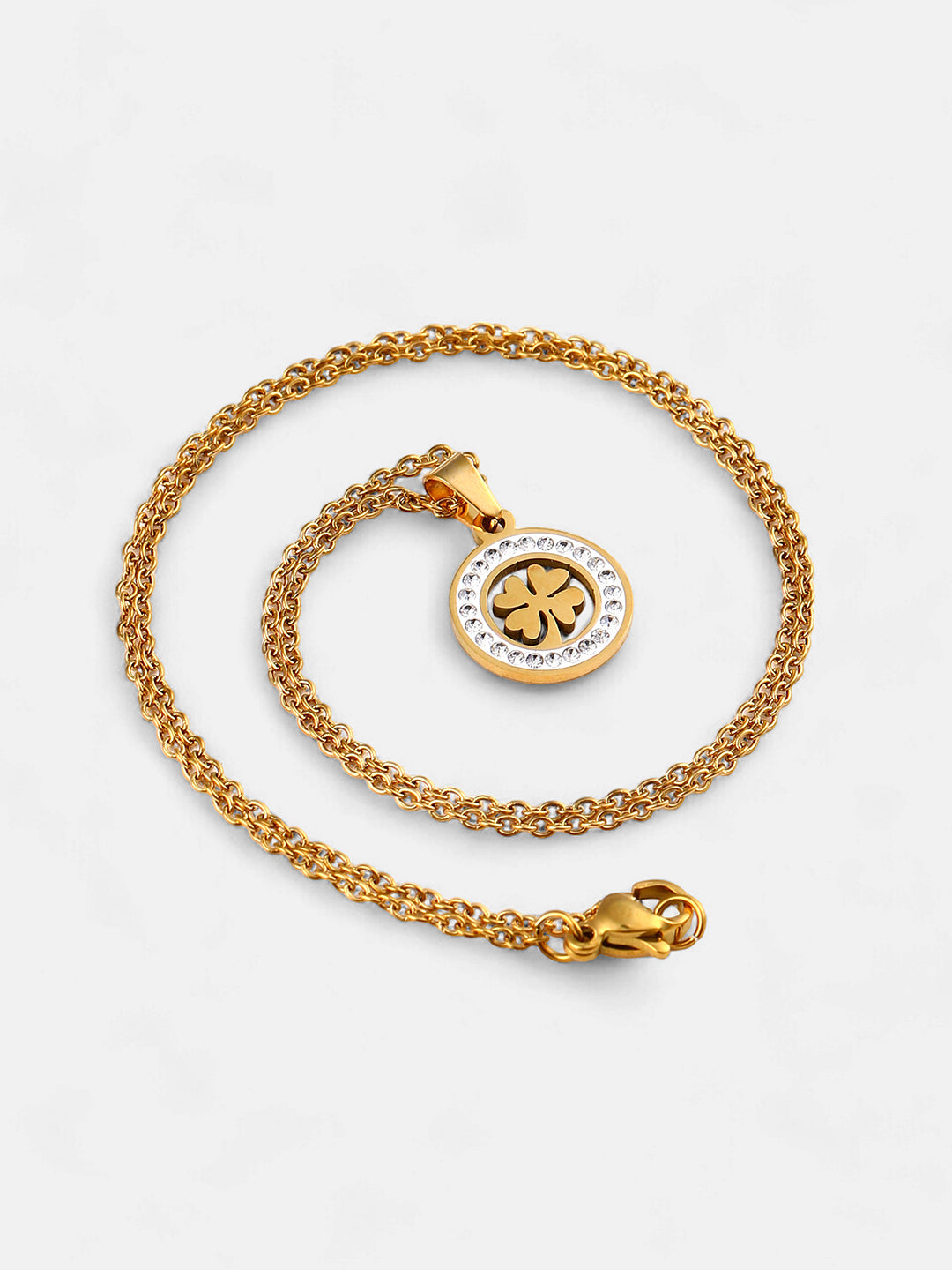 The Clover Pendant Necklace - California Gold-SOHINC8861